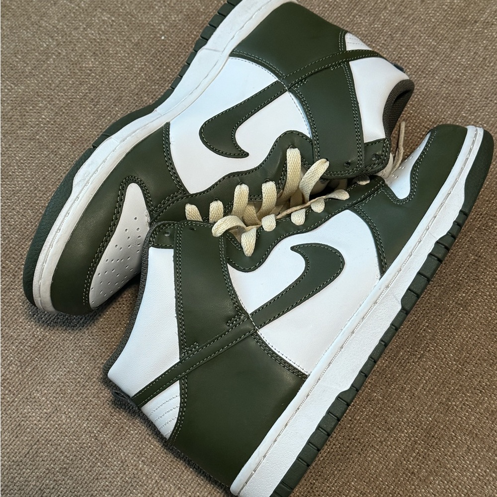 Size 7Y/8.5 Womens Olive Dunks for sale!